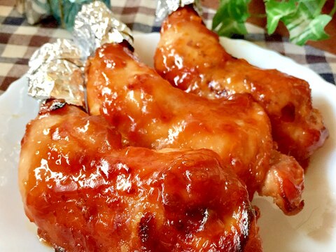クリスマス★簡単☆骨つき鶏もも肉のマーマレード焼き